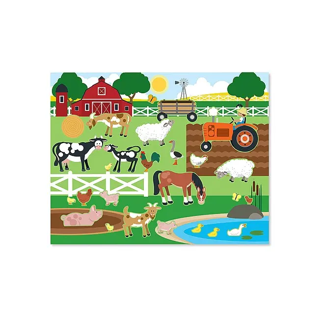 Colectia de abtibilduri reutilizabile Habitate Melissa and Doug - OKEMD4196