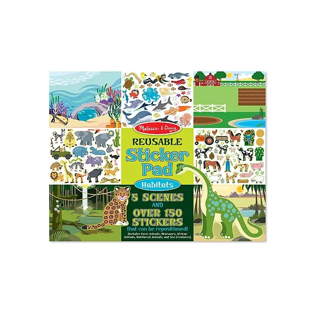 Colectia de abtibilduri reutilizabile Habitate Melissa and Doug - OKEMD4196