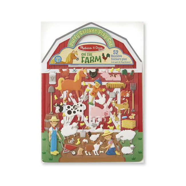 Abtibilduri pufoase La ferma Melissa and Doug - OKEMD9408