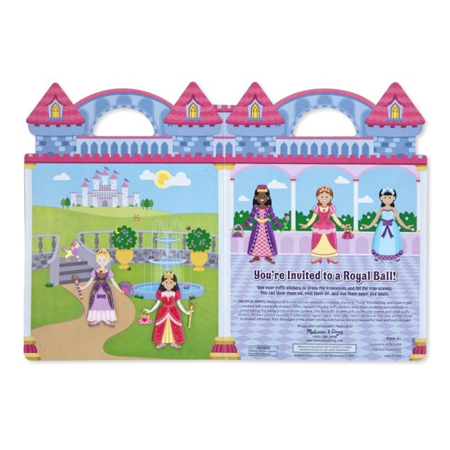 Abtibilduri pufoase Printese Melissa and Doug - OKEMD9100