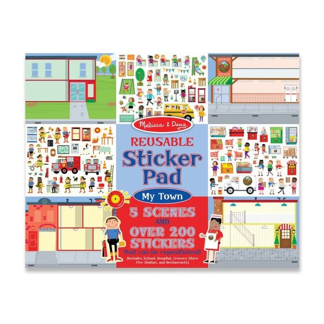 Abtibilduri reutilizabile Orasul meu Melissa and Doug - OKEMD9114