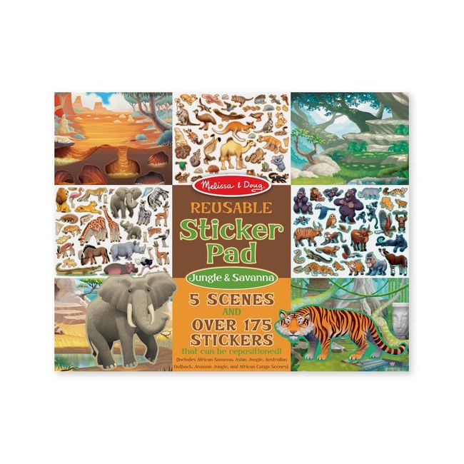 Bloc cu abtibilduri reutilizabile Jungla Melissa and Doug - OKEMD30502