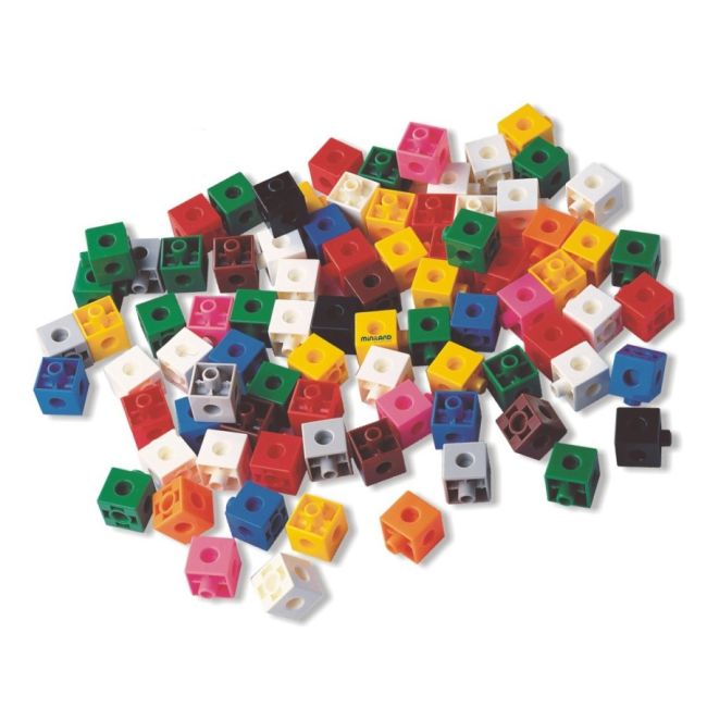 Set 100 cuburi 2 cm - Miniland - OKEML95210