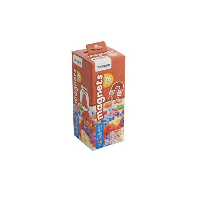 Set 66 litere mari magnetice - Miniland - OKEML45312