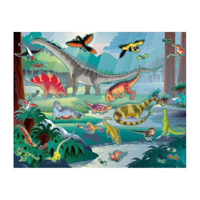 Set de abtibilduri reutilizabile Lumea Preistorica Melissa and Doug - OKEMD9341