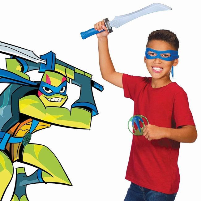 TESTOASELE NINJA JOC DE ROL LEONARDO CU ACCESORII VIVTMNT82050_82051