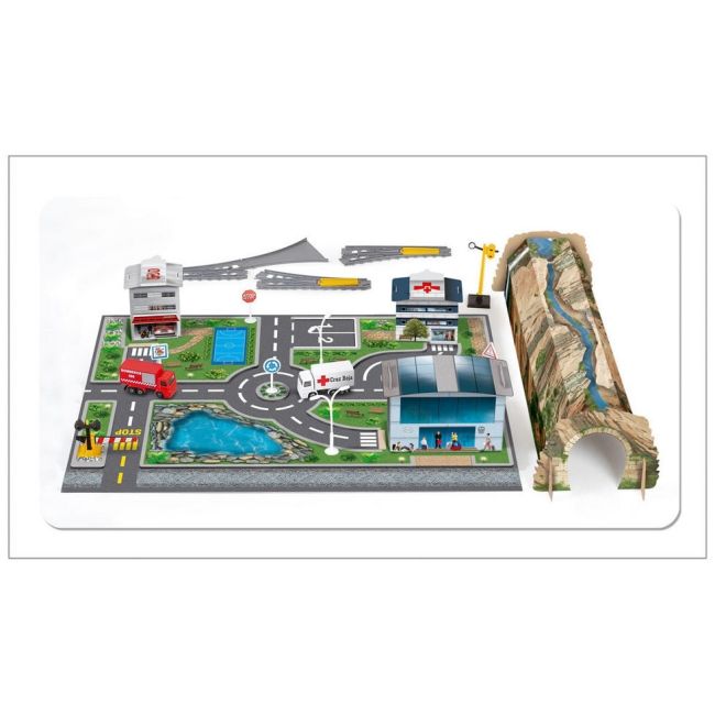 Trenulet electric High Speed RENFE cu statie, tunel si oras - SE8412514007208