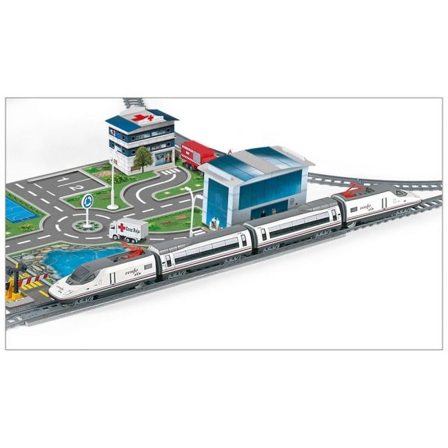 Trenulet electric High Speed RENFE cu statie, tunel si oras - SE8412514007208