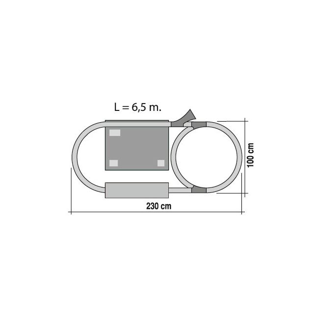 Trenulet electric High Speed RENFE cu statie, tunel si oras - SE8412514007208