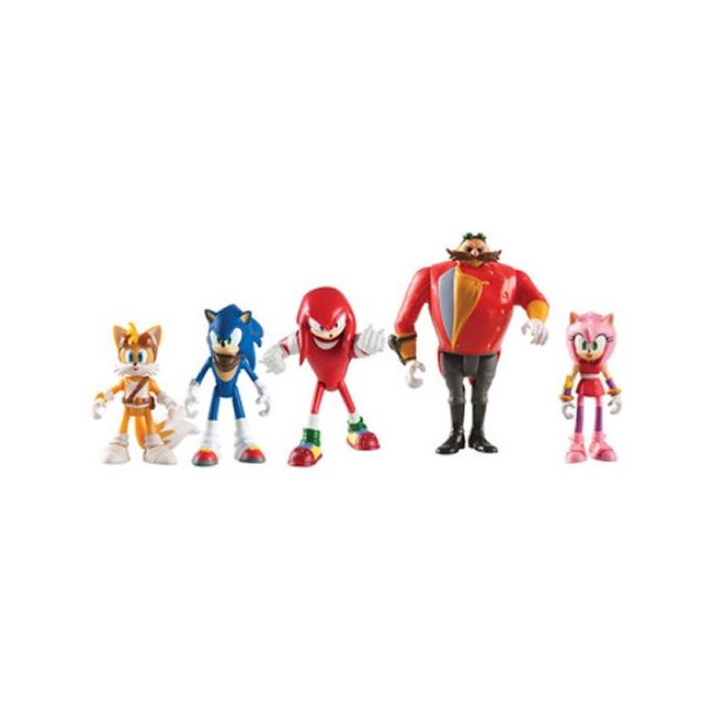 Set Figurine Sonic Boom 5 Figure Multipack Sonic Knuckles Tails Amy Dr Eggman - VG74145