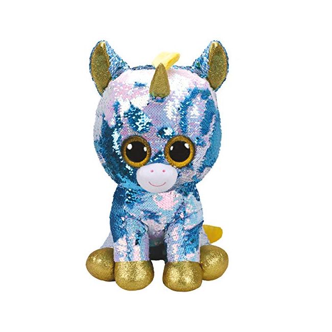 PLUS TY 42CM BOOS UNICORN ALB CU PAIETE VIVTY36761
