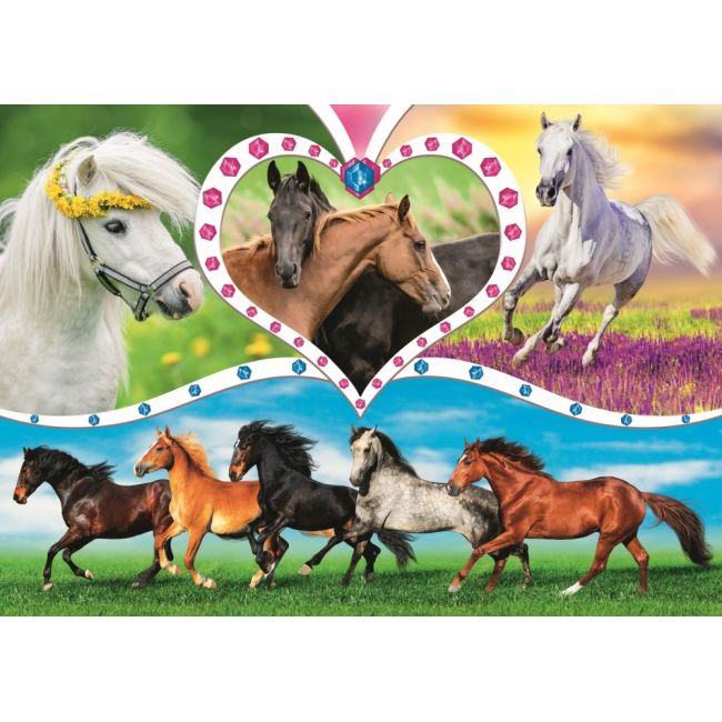 PUZZLE TREFL 200 FRUMOSII CAI VIV13248