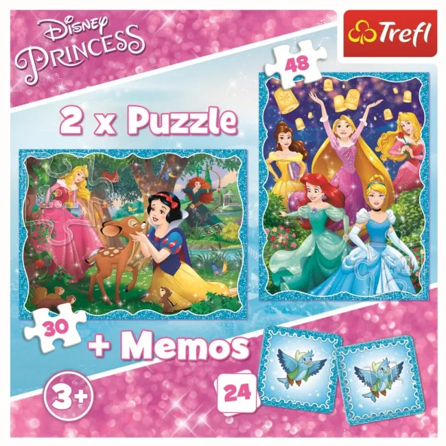 PUZZLE TREFL 2IN1 MEMO MINUNATA LUME A PRINTESELOR VIV90815