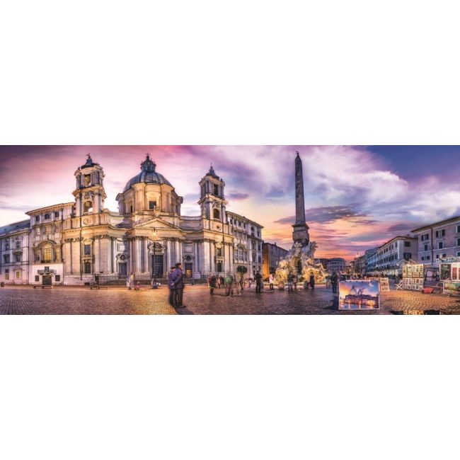 PUZZLE TREFL 500 PANORAMA PIATA NAVONA DIN ROMA VIV29501