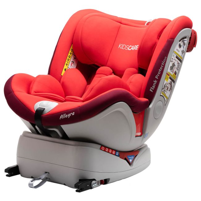 Scaun auto Allegra rotativ cu Isofix 0-36kg rosu KidsCare SUPKC_allegra_red