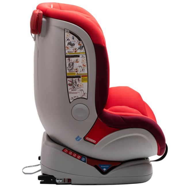 Scaun auto Allegra rotativ cu Isofix 0-36kg rosu KidsCare SUPKC_allegra_red