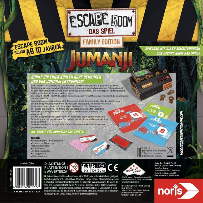 JOCUL ESCAPE ROOM JUMANJI LIMBA ROMANA VIV606101837028