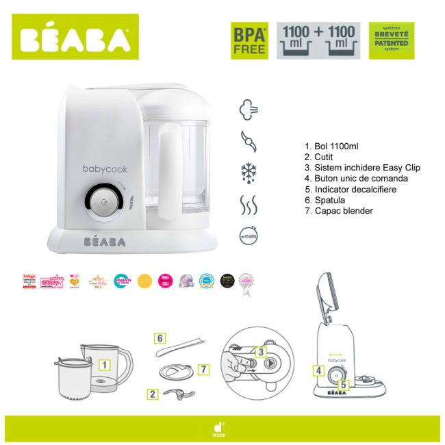 Robot Babycook Solo White/Silver ERFB912675
