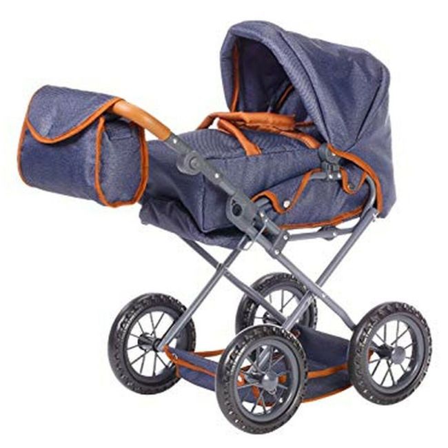 Carucior 2 in 1 pentru papusi Ruby Dark Blue BBX63130