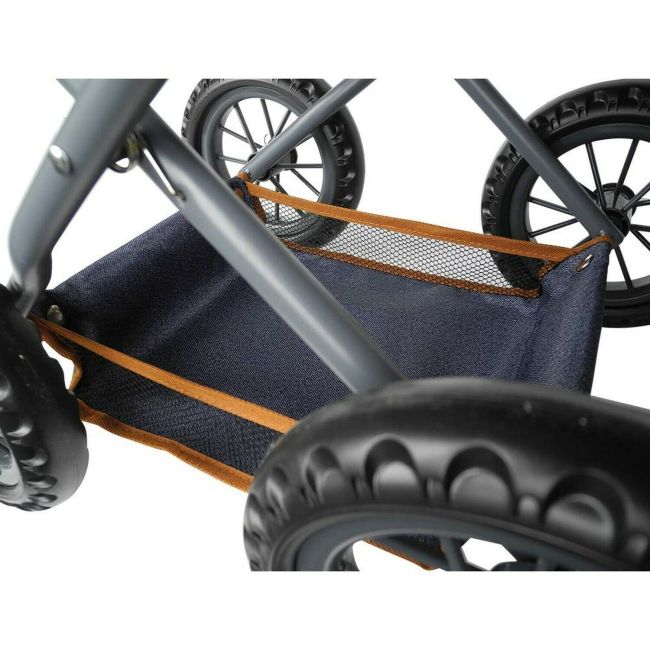 Carucior 2 in 1 pentru papusi Ruby Dark Blue BBX63130