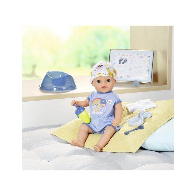 BABY born - Micul bebelus baiat interactiv cu corp moale, 36 cm - ARTZF827338
