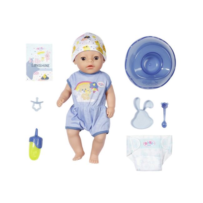 BABY born - Micul bebelus baiat interactiv cu corp moale, 36 cm - ARTZF827338