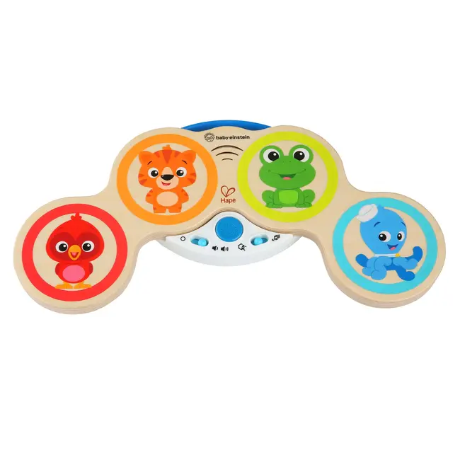Baby Einstein &ndash; Jucarie muzicala de lemn Hape Magic Touch Drum&trade; BBB11650