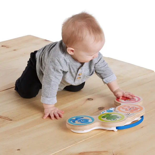 Baby Einstein &ndash; Jucarie muzicala de lemn Hape Magic Touch Drum&trade; BBB11650