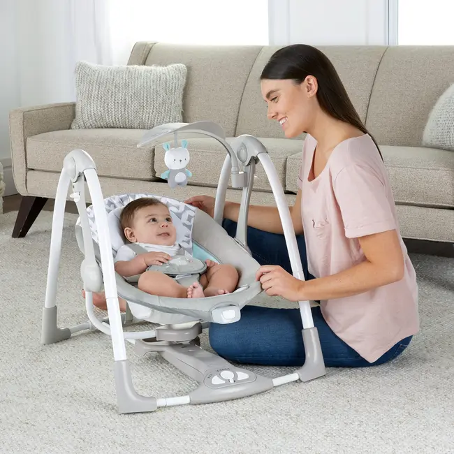 Ingenuity &ndash; Leagan si balansoar transformabil 2 in 1 Raylan BBB12189