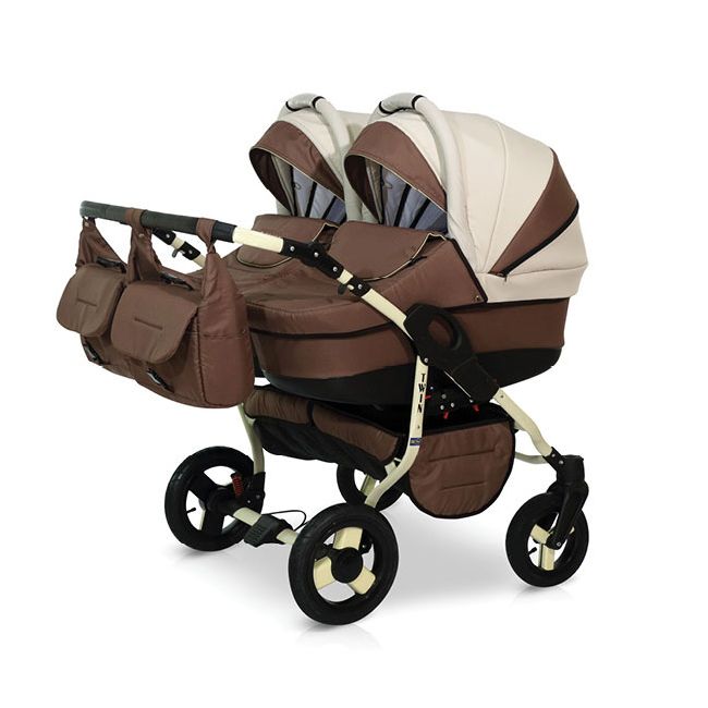 Krausman - Carucior de gemeni Twin Brown - KFTKRAUS-1358
