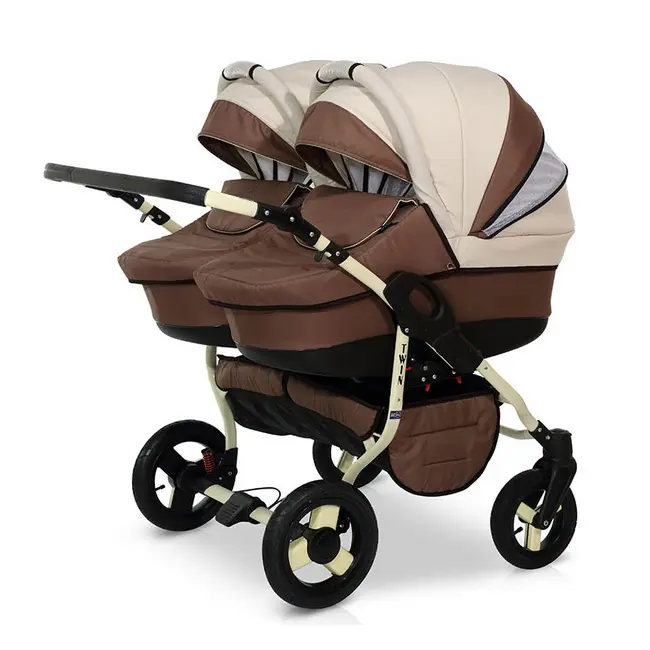 Krausman - Carucior de gemeni Twin Brown - KFTKRAUS-1358