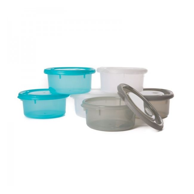 Mini caserole de stocare si depozitare mancare pentru bebelusi Albastru - SOLBJB541110