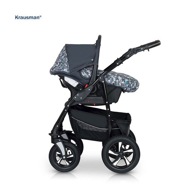 Krausman - Carucior Kraus Clasic Grey Turqoise - KFTKRAUS-1435