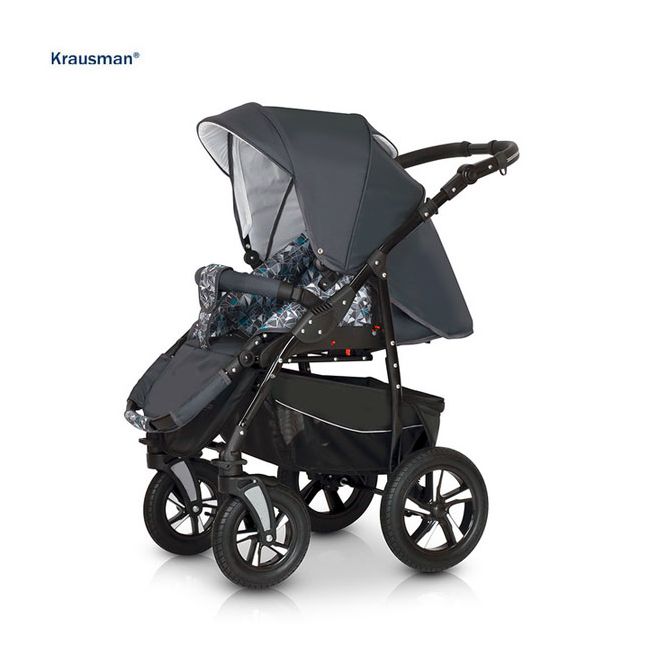 Krausman - Carucior Kraus Clasic Grey Turqoise - KFTKRAUS-1435