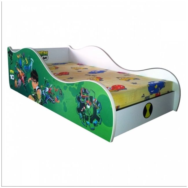 Pat Copii Tip Masina Personalizat Pentru Saltea 200x140cm - ASC-spdb-200140