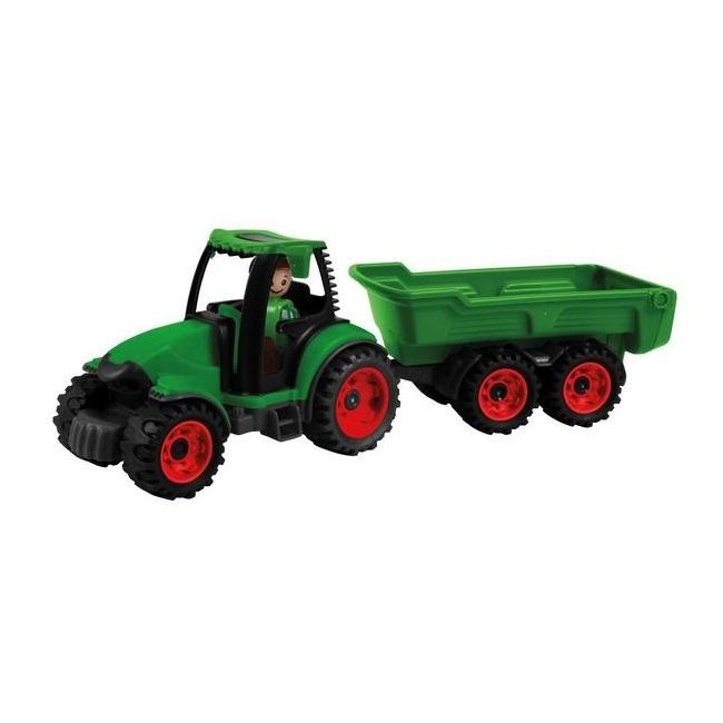 Tractor cu remorca Lena Truckies pentru copii Verde - SOLLE01625