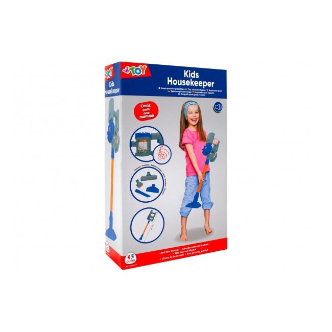 Aspirator de jucarie manual Globo Wtoy 39537 cu sunete reale si perii de schimb - SOLGL39537