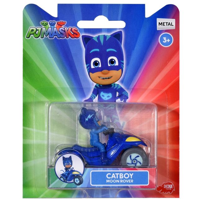 Motocicleta dickie toys eroi in pijama moon rover cu figurina cat boy hubs203141011