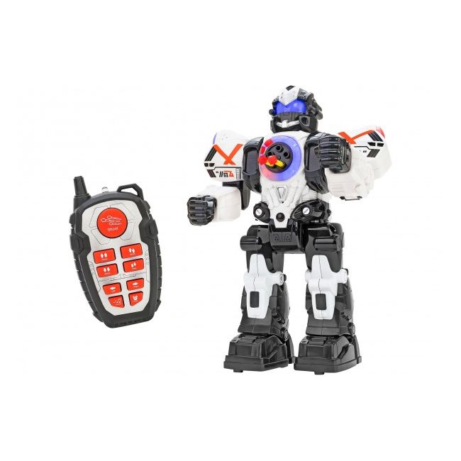 Robot de jucarie cu telecomanda Globo Wtoy 39089 pentru copii cu gloante sunete si lumini - SOLGL39089