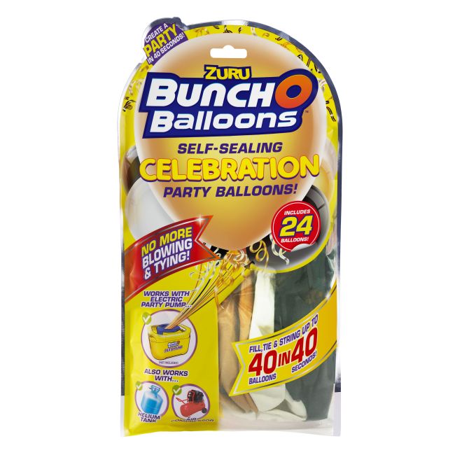 BUNCH O BALLOONS PARTY BALLOONS SET REFILL NEGRU/AURIU/ALB - BKF56179DUQ1