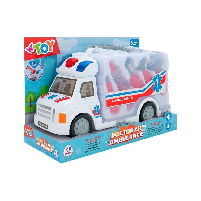 Jucarie muzicala Ambulanta cu set doctor Globo cu sunete si lumini - SOLGL05346