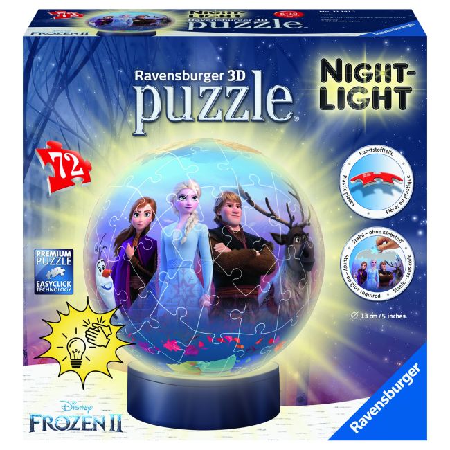 PUZZLE 3D LUMINOS FROZEN II, 72 PIESE - ARTRVS3D11141