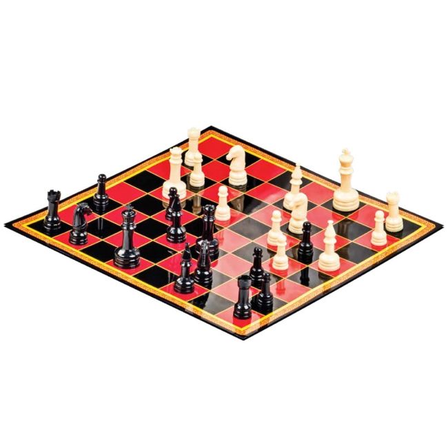 SET 3 JOCURI IN CUTIE SAH DAME SI TIC TAC TOE VIV6033146