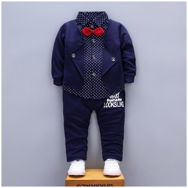 Costum bebelusi elegant bleumarine - MBphq03-2.18-24 luni