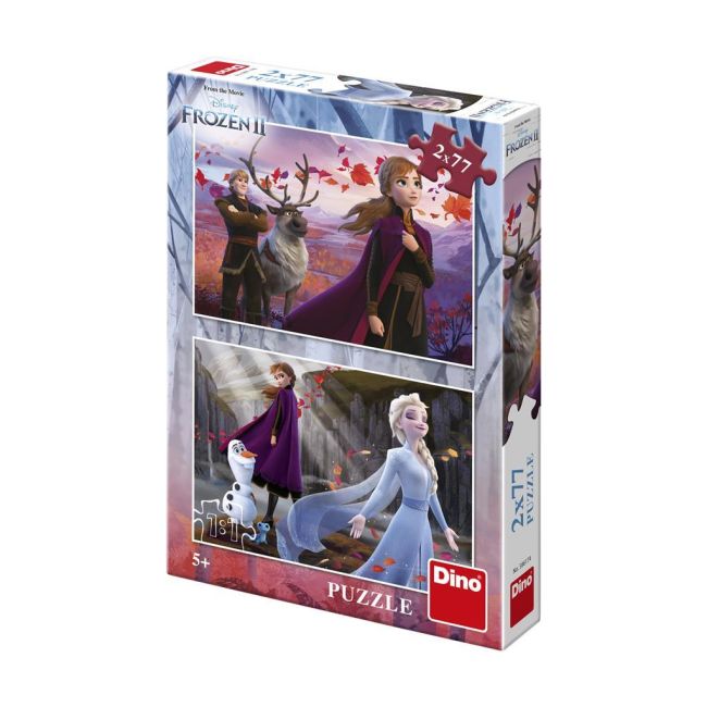 Puzzle 2 in 1 - frozen ii (2 x 77 piese)