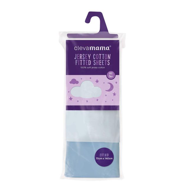 Set cearceaf cu elastic 120cm x 60cm Clevamama 3323 SUPclvm_3323
