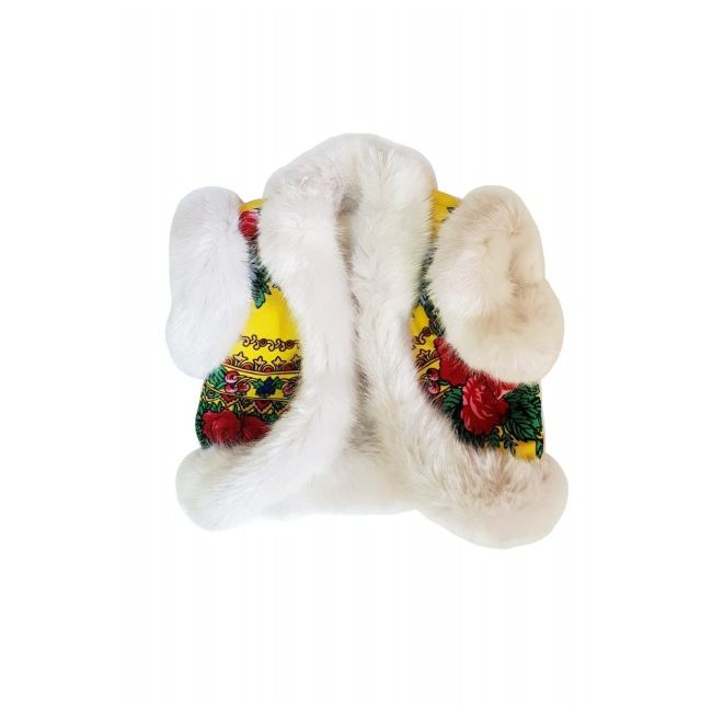 Vestuta accesorizata cu blanita - Yellow Diva - F03-Vesta.3-4 ani
