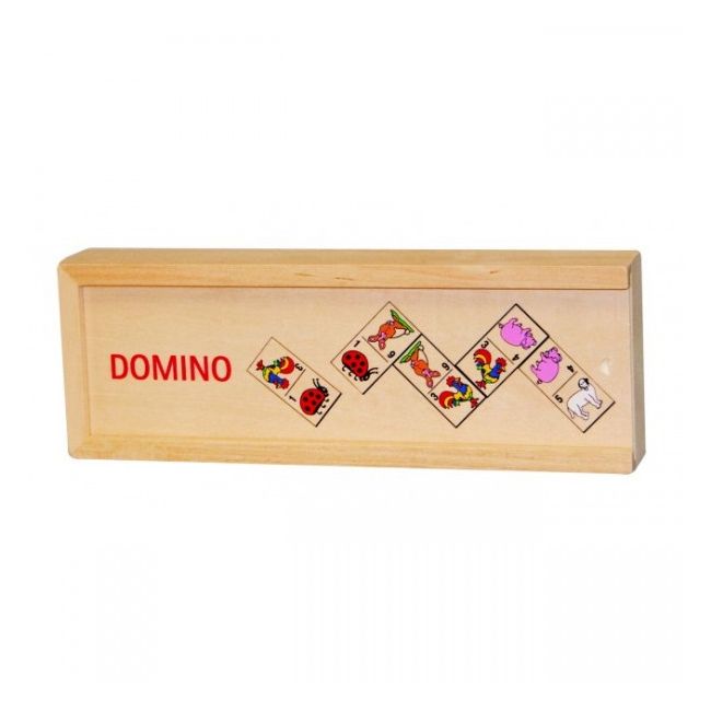 Domino Animale in cutie de lemn - OKEGOKIWG090