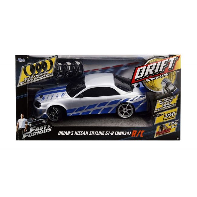 FAST AND FURIOUS RC DRIFT NISSAN SKYLINE GTR 40CM VIV253209000