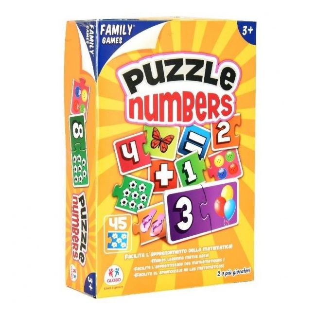 Joc Puzzle cu numere Globo 45 piese - SOLGL40345